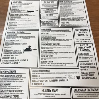 Chops & Eggs - Front side menu - New American Near Me - Corpus Christi, Texas