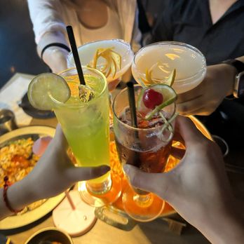 JMT Kitchen and Bar - JMT Loaded fries, Army Stew, Tokyo Tea, Midnight Owl, and Yo-Gurti Martinis! 100% recommend it all - Korean Near Me - Annandale, Virginia