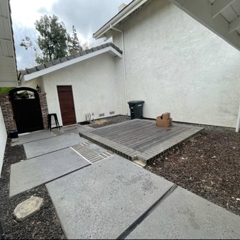 Saddleback Pavers - BEFORE- Courtyard - Masonry/Concrete Near Me