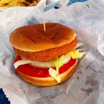 Powell's Dairy Freeze - Chicken sandwich. Chicken is a round flat patty. They do not skimp on the tomato or onions and all the veg is fresh. - Ice Cream & Frozen Yogurt Near Me - Starke, Florida Powell's Dairy Freeze - Chicken sandwich. Chicken is a round flat patty. They do not skimp on the tomato or onions and all the veg is fresh. - Ice Cream & Frozen Yogurt Near Me - Starke, Florida