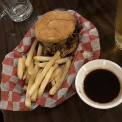 Amy's Candlelight - Brisket sandwich and fries