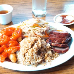 Happy Family Restaurant - The daily $6.95 lunch. They are other cheaper options as well.