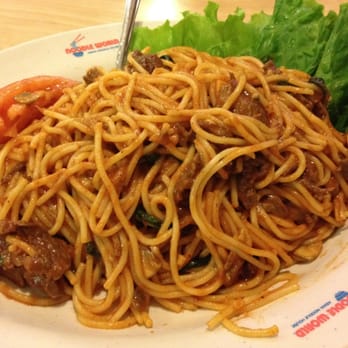 Noodle World - Spicy spaghetti with beef - Chinese Near Me - Alhambra, California