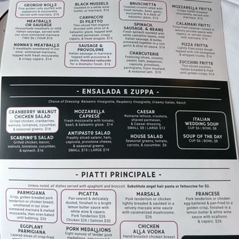 Scarpino's Classic Italian - Menu side A - Italian Near Me - Lutz, Florida Scarpino's Classic Italian - Menu side A - Italian Near Me - Lutz, Florida