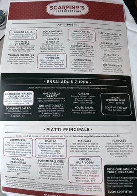 Menu photo 2 Scarpino's Classic Italian Lutz, FL Menu photo 2 Scarpino's Classic Italian Lutz, FL
