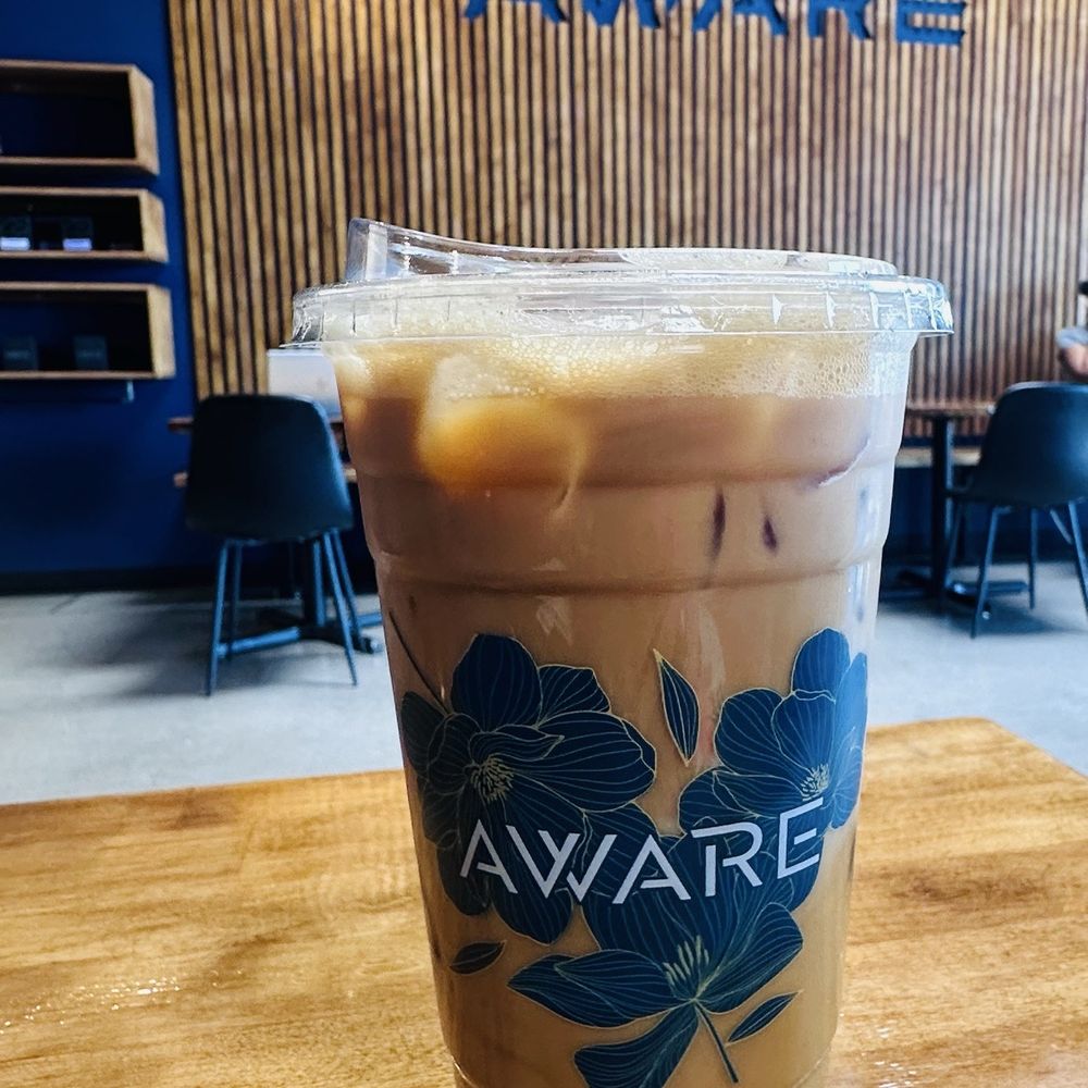 Aware Coffee - Vanilla bourbon iced latte - Coffee & Tea Near Me - Las Vegas, Nevada Aware Coffee - Vanilla bourbon iced latte - Coffee & Tea Near Me - Las Vegas, Nevada