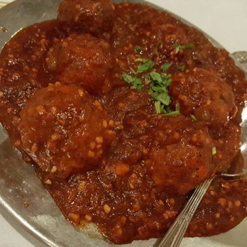 Taj Grill - Veggie manchurian. Spiced red sauce - Indian Near Me - Buffalo, New York Taj Grill - Veggie manchurian. Spiced red sauce - Indian Near Me - Buffalo, New York