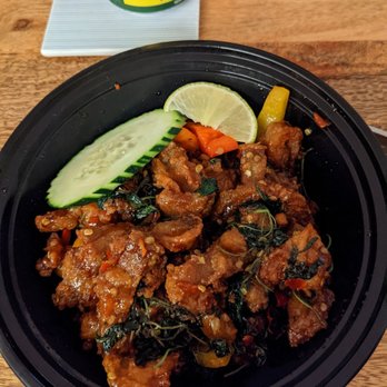Saranrom Thai - Crisp pork basil - Thai Near Me - Elmhurst, New York