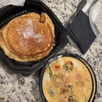 Buttermilk Biscuit - Side Pancakes and Cajun Shrimp 'n Grits - Breakfast & Brunch Near Me - College Park, Georgia Buttermilk Biscuit - Side Pancakes and Cajun Shrimp 'n Grits - Breakfast & Brunch Near Me - College Park, Georgia