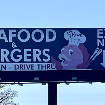 Ciro's Seafood - Outside sign - Seafood Near Me - Caddo Mills, Texas
