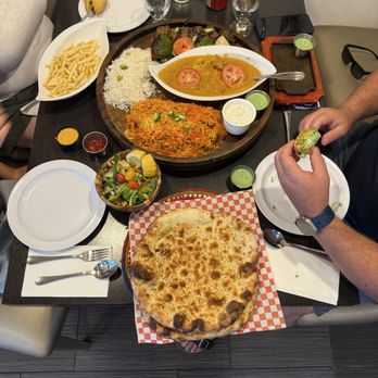 Casa Lahori - This is the family meal for $49 plus an order of fries and samosas  Family Platter - Pakistani Near Me - San Diego, California