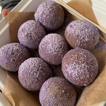 AlimamaTea - Taro Munchkins - Desserts Near Me - New York, New York AlimamaTea - Taro Munchkins - Desserts Near Me - New York, New York