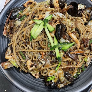 Jeong’s Noodle - Really big portion of Seafood Jjajang - Korean Near Me - Mesa, Arizona