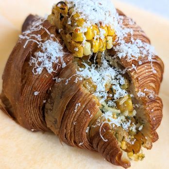 Cafe W Bakery and Desserts - Corn Croissant - Cafes Near Me - Flushing, New York