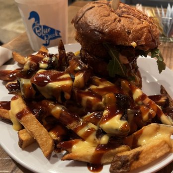 The Blue Duck - Sam Elliot burger and amazing fries. - Sandwiches Near Me - Maplewood, Missouri