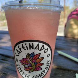 Cafeinado Coffee Company - Frozen lemonade with coconut, pineapple and strawberry flavors.