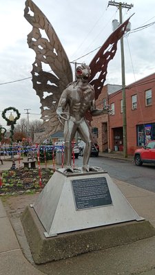 Mothman Statue and Marker by null