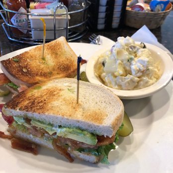 The Palms Cafe - BLT avocado with house potato salad - Cafes Near Me - La Quinta, California The Palms Cafe - BLT avocado with house potato salad - Cafes Near Me - La Quinta, California