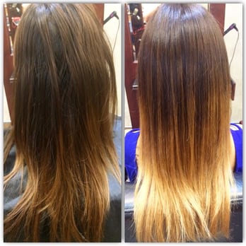 Studio 1 Nail Salon - Brittany was my hair stylist and words cannot describe how happy I am! Before and after photo of my hair! - Nail Salons Near Me - Canton, Michigan