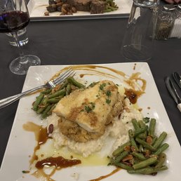 Crab stuffed haddock- yum! Crab stuffed haddock- yum!