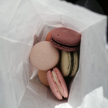 Joan's on Third - A small bag full of french macarons ($2 each). I got 6, one of every flavor. The salted caramel and vanilla were my favorite. - Breakfast & Brunch Near Me - Los Angeles, California