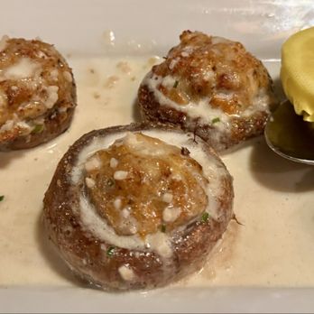 Okeechobee Steak House - Crab stuffed mushrooms~ - Steakhouses Near Me - West Palm Beach, Florida
