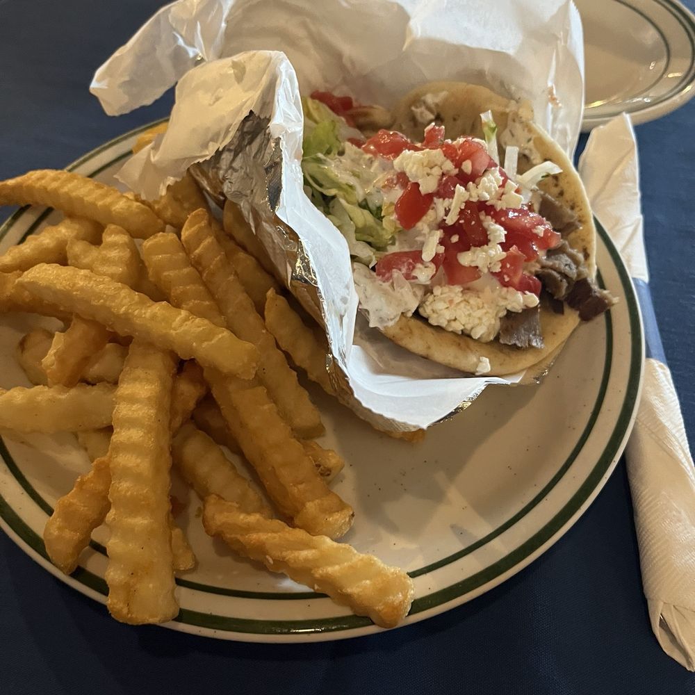 Olympia Cafe - Gyro Sandwich and fries - Greek Near Me - Savannah, Georgia Olympia Cafe - Gyro Sandwich and fries - Greek Near Me - Savannah, Georgia
