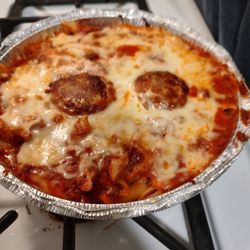 Tony's Little Italy Pizza - Mostaccioli..and look at that portion