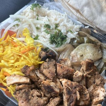 Mr Kabob - Chicken Shawarma with rice and Grilled Veggies - Middle Eastern Near Me - Berkley, Michigan