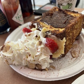 Button Up Cafe - N. Stuffed Nutella Cheesecake French Toast - Breakfast & Brunch Near Me - Pearl City, Hawaii Button Up Cafe - N. Stuffed Nutella Cheesecake French Toast - Breakfast & Brunch Near Me - Pearl City, Hawaii