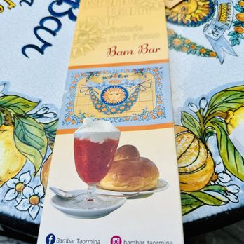 Bam Bar - Menu - Ice Cream & Frozen Yogurt Near Me - Taormina, Maine