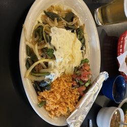 Chicken Cabana plate with charro beans.