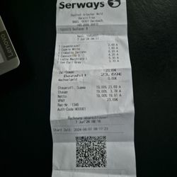 Serways - Rechnung heute morgen