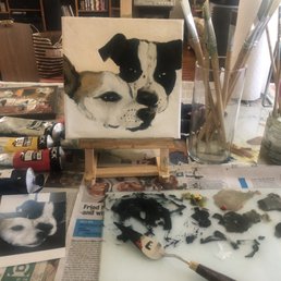 My current painting of my babies My current painting of my babies
