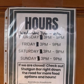 Boondocks Roadhouse - Hours - New American Near Me - Island Park, Idaho Boondocks Roadhouse - Hours - New American Near Me - Island Park, Idaho
