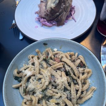 Corto - Smoked pork shoulder and a pasta with pancetta (forgot the name) - Italian Near Me - Jersey City, New Jersey