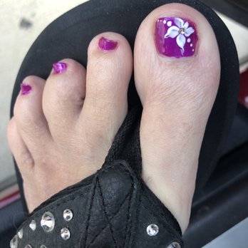 Venus Nails Spa - Loved the pedi and the flower art - Nail Salons Near Me - Spring, Texas