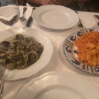 Carbone - Linguini Vongole Spicy Rigatoni Vodka - Italian Near Me - New York, New York Carbone - Linguini Vongole Spicy Rigatoni Vodka - Italian Near Me - New York, New York