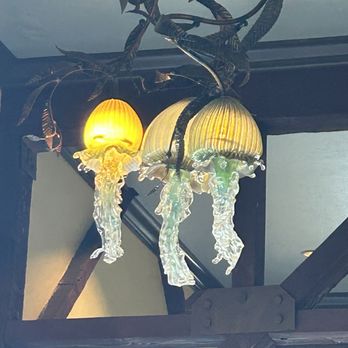 The Fish Hopper - This guys hanging from the ceiling - Seafood Near Me - Monterey, California The Fish Hopper - This guys hanging from the ceiling - Seafood Near Me - Monterey, California