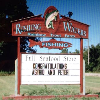 Rushing Waters Fisheries - The first wedding ceremony held at Rushing Waters Fisheries. - Fishing Near Me - Palmyra, Wisconsin