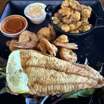 Luchals - Fried FISH & SHRIMP PLATTER. Fried Catfish - Seafood Near Me - Fountain, Colorado