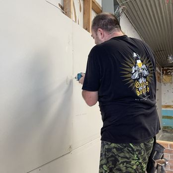R&R Drywall - Rotozipping an outlet - Drywall Installation & Repair Near Me