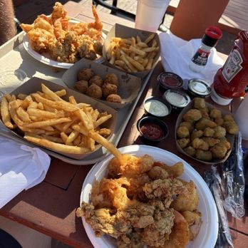 Snoopy's Pier - Fried Combo, Fried Okra, Hush Puppies - Seafood Near Me - Corpus Christi, Texas Snoopy's Pier - Fried Combo, Fried Okra, Hush Puppies - Seafood Near Me - Corpus Christi, Texas