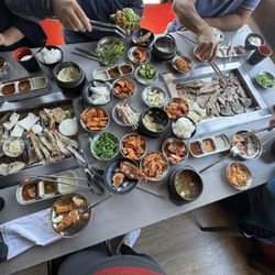 The whole spread