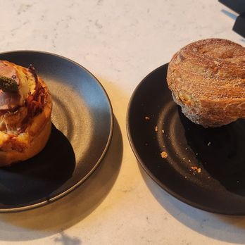 Hexe Coffee - Gruyere and bacon popover. Morning bun  with cinnamon sugar. - Coffee & Tea Near Me - Chicago, Illinois