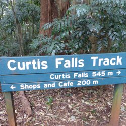 Curtis Falls - Sign at the trail head