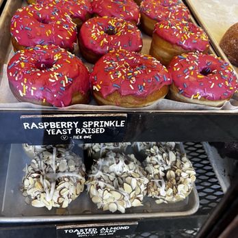 Revolution Doughnuts - Raspberry Sprinkle doughnut, my son's favorite - Donuts Near Me - Decatur, Georgia Revolution Doughnuts - Raspberry Sprinkle doughnut, my son's favorite - Donuts Near Me - Decatur, Georgia