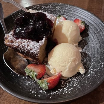 Crooked Gaff Kitchen - Tres Leches Bread Pudding... tasty but not enough leches! - Seafood Near Me - Whittier, California