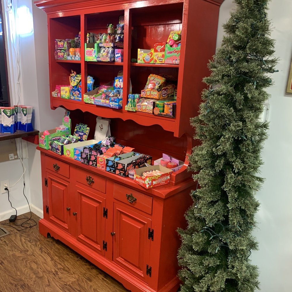 Sweets by Mrs C - a red china cabinet and a christmas tree - Ice Cream & Frozen Yogurt Near Me - Monongahela, Pennsylvania Sweets by Mrs C - a red china cabinet and a christmas tree - Ice Cream & Frozen Yogurt Near Me - Monongahela, Pennsylvania