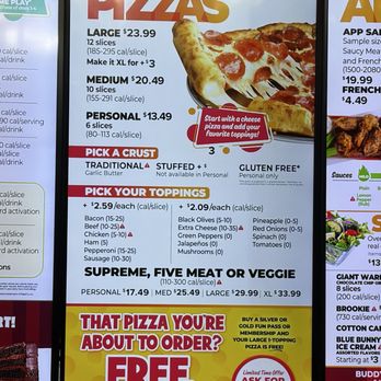 Chuck E. Cheese - Menu As of 8/25/26 - Pizza Near Me - Garden Grove, California Chuck E. Cheese - Menu As of 8/25/26 - Pizza Near Me - Garden Grove, California